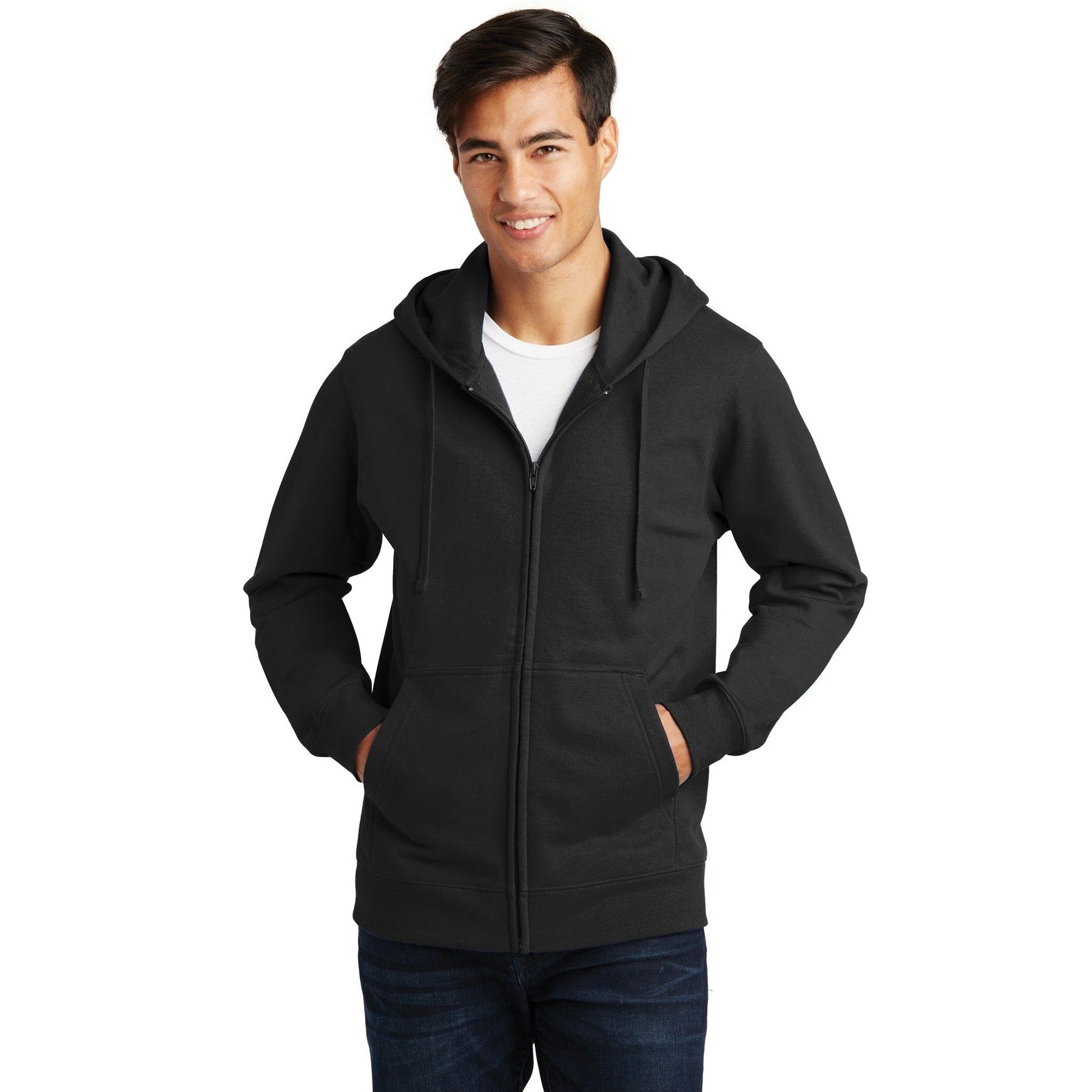 Port & Company-Port & Company® Fan Favorite Fleece Full-Zip Hooded Sweatshirt. PC850ZH-MedTech-6